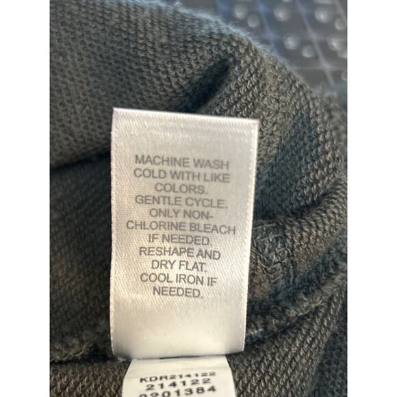 J. Jill Petite French Terry Peat Moss Green Dress SP Minimalist Capsule Staple - Picture 9 of 14